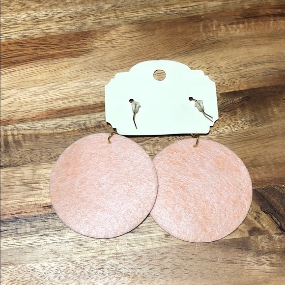 Handmade 3" fall  faux leather earrings, blue truck, pumpkins, fall leaves - Picture 4 of 4